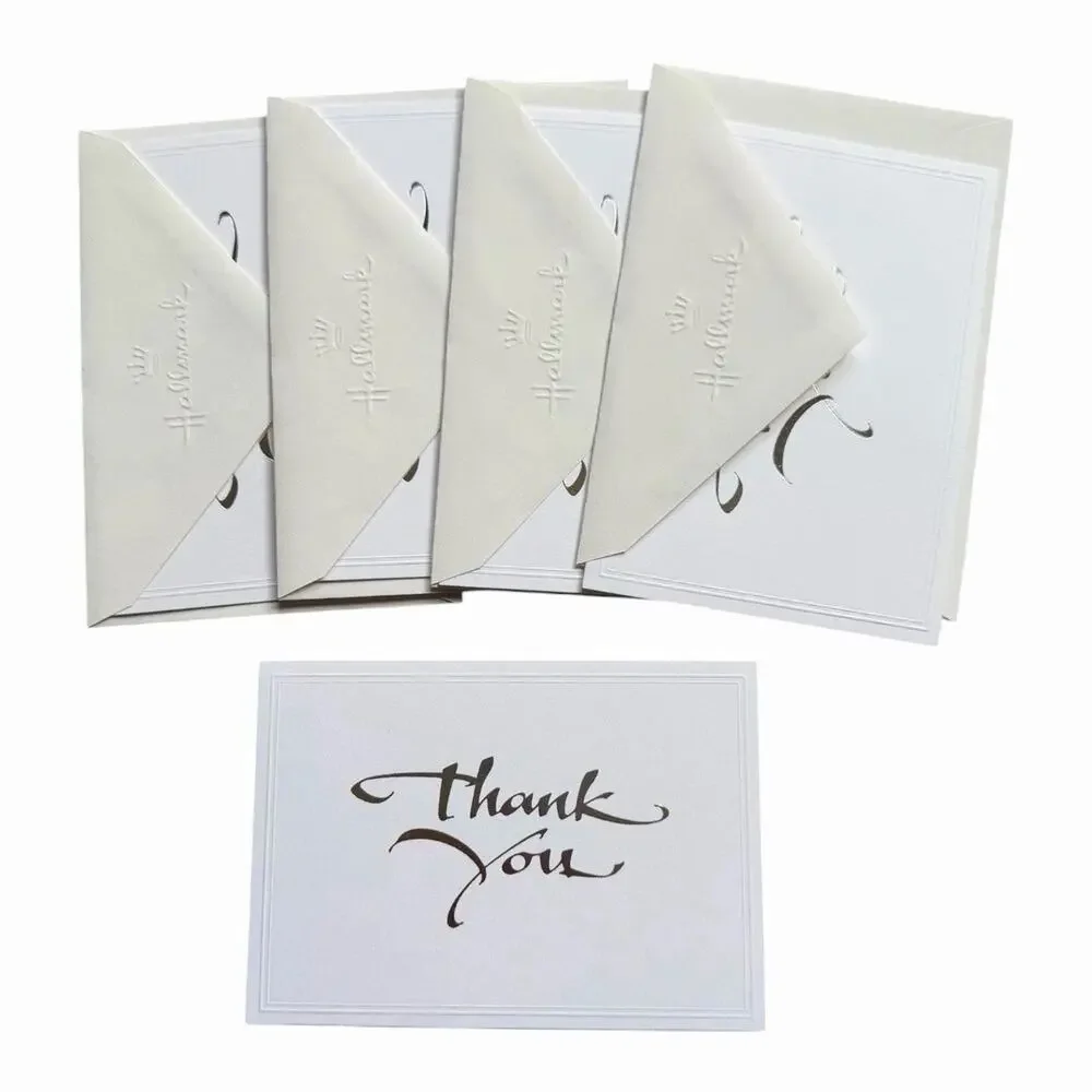 Thank You Card Bundle Snoopy Floral Modern Blank Greeting Cards Envelopes Lot